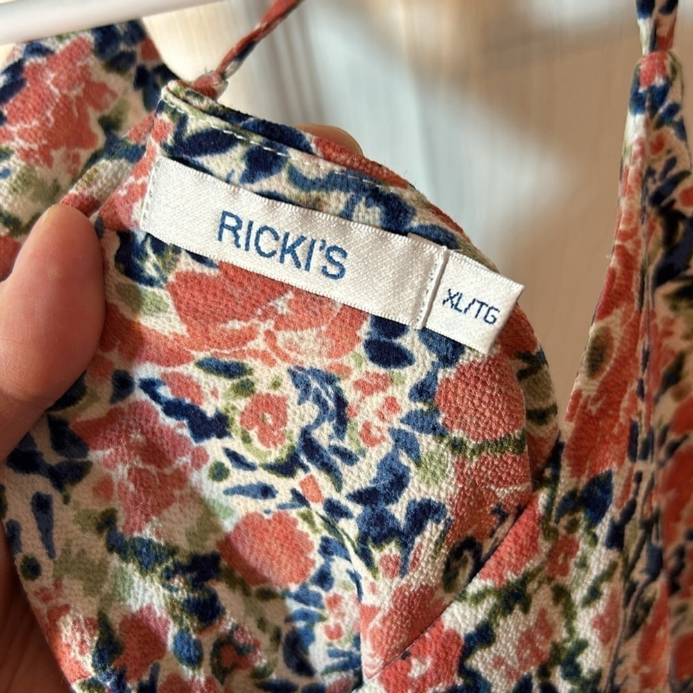 Ricki's Size XL Floral Crêpe Tank Top - Picture 4 of 7
